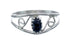 Native American Onyx Genuine Sterling Silver Ring Size 9 AX126391